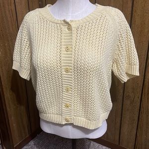 JH Collectibles Yellow Cardigan Sweater